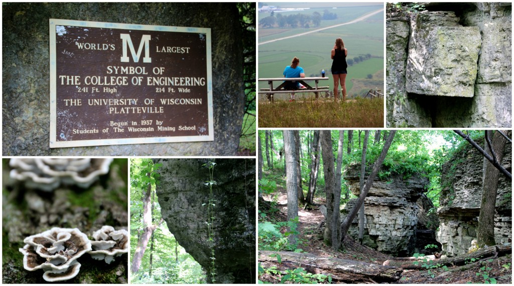 Head into the woods to check out the rock formations along the trail.